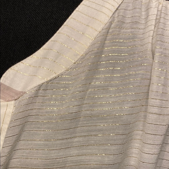 LOFT Cream and Tan Relaxed Long Sleeve Tunic - Picture 7 of 14